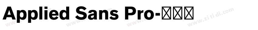 Applied Sans Pro字体转换